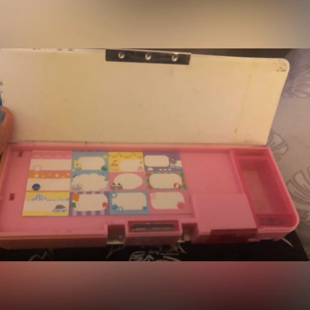 Vintage Sanrio Twinkle Night Bear Padded Pencil Sharpener Case Box